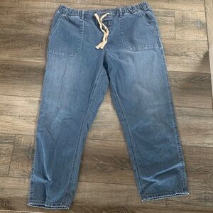 Buffalo David Bitton XL Pull On Drawstring Jeans Light Wash NWT Tik Tok Famous